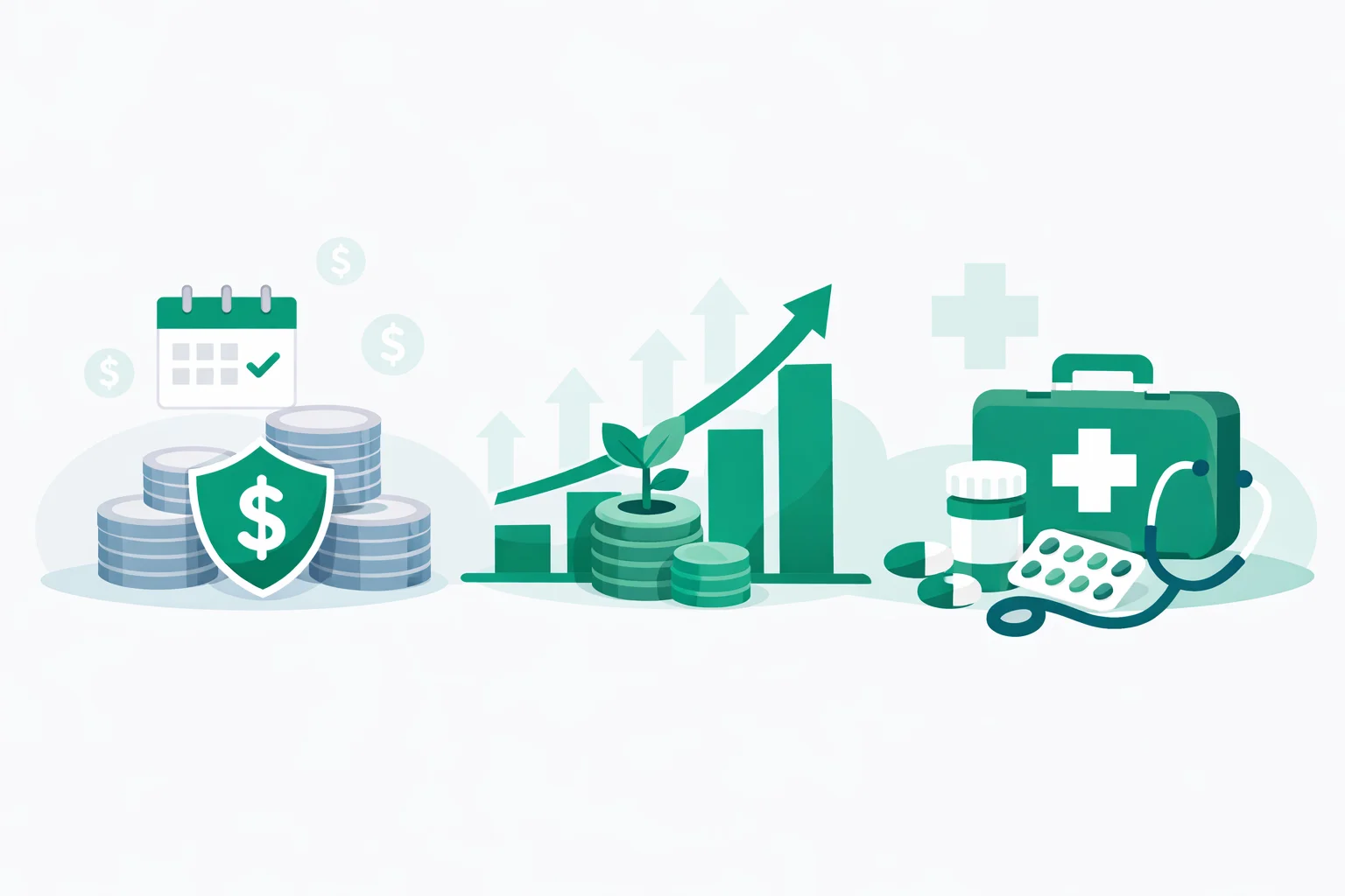 HSA calculator showing health savings account growth and triple tax savings over time