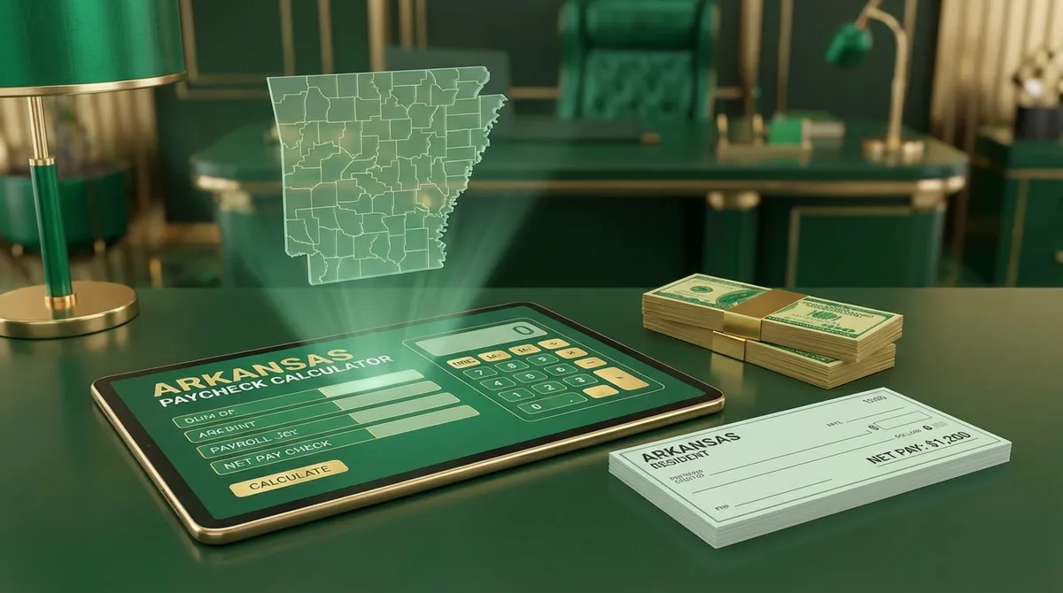 Arkansas Paycheck Calculator 2025 | AR Tax & Wage Estimator