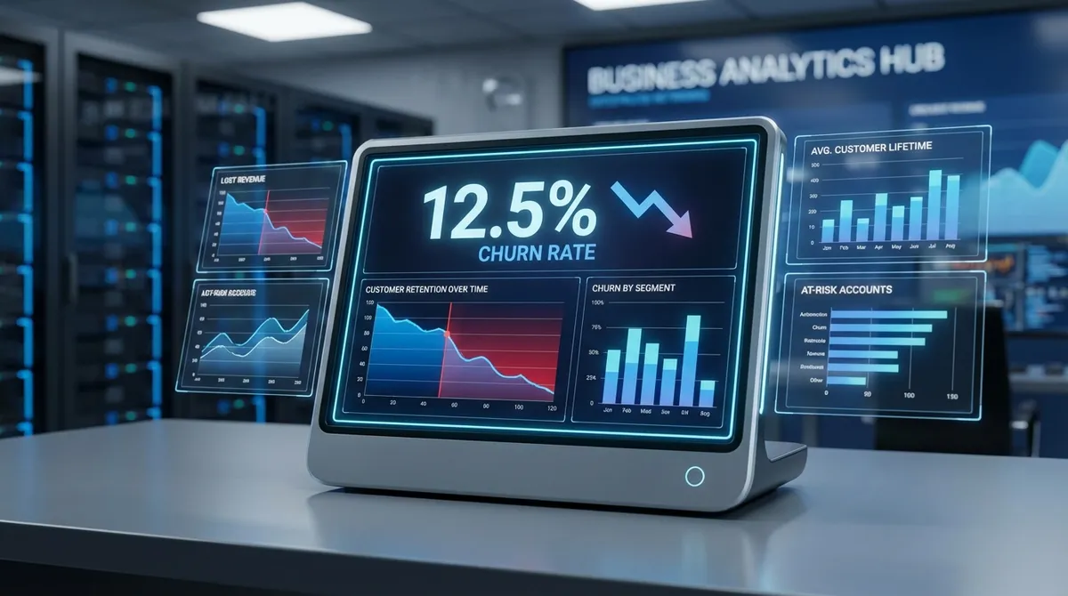 Churn Rate Calculator 2025: Formula, Benchmarks & Projection